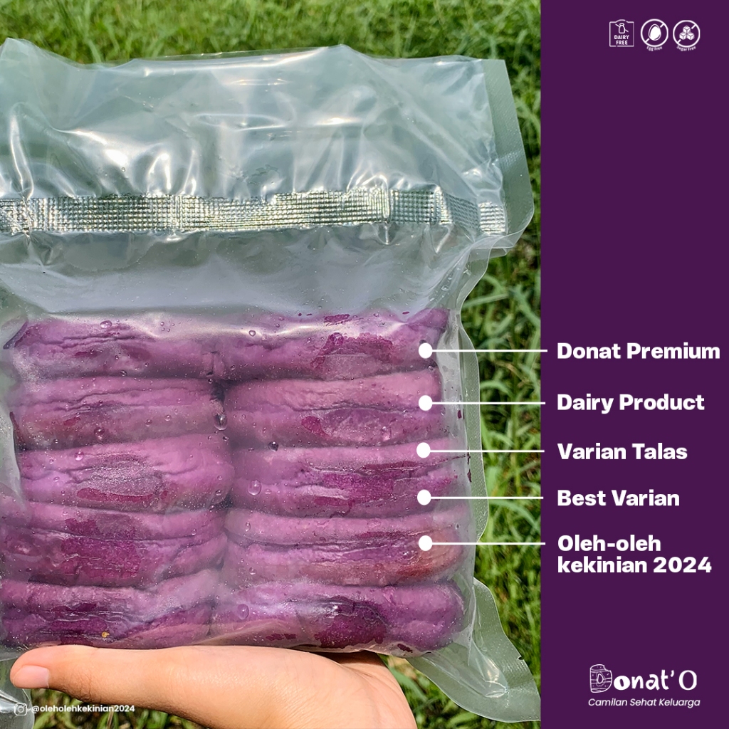 

Donat Frozen Vegan Sweet Ube