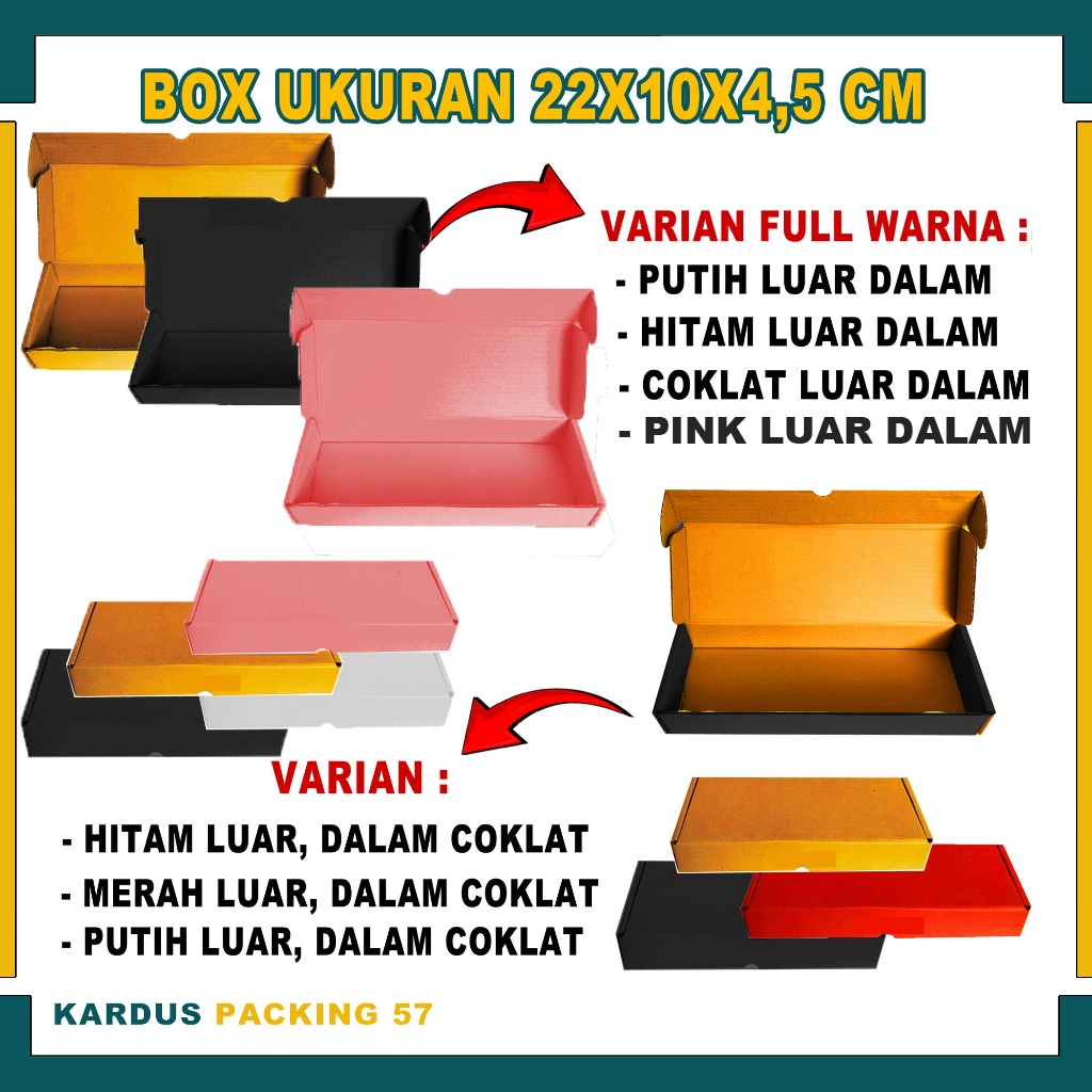 

Box 22x10x4,5 cm / Lipat Samping / Brownies / Hampers