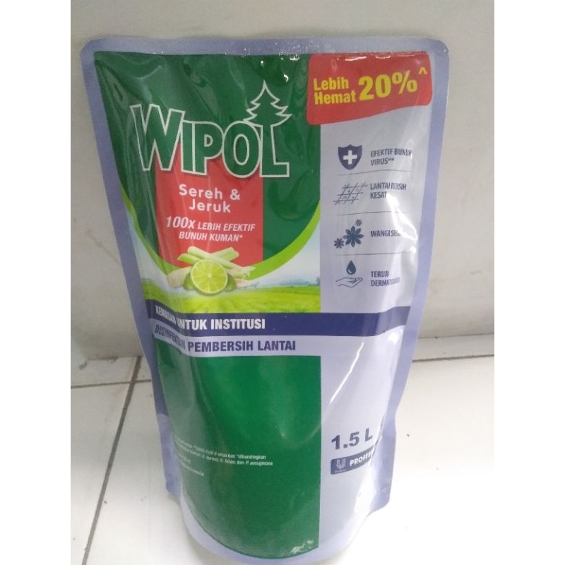 Wipol karbol pro sereh & jeruk 1.5L