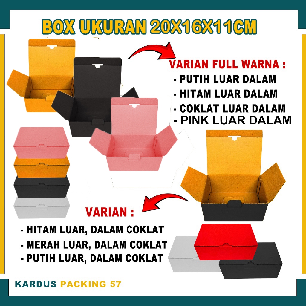 

Box 20x16x11 cm/Box Sloop/Kardus Polos