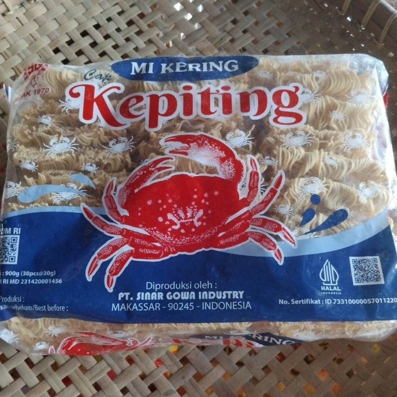 

mie kering cap kepiting