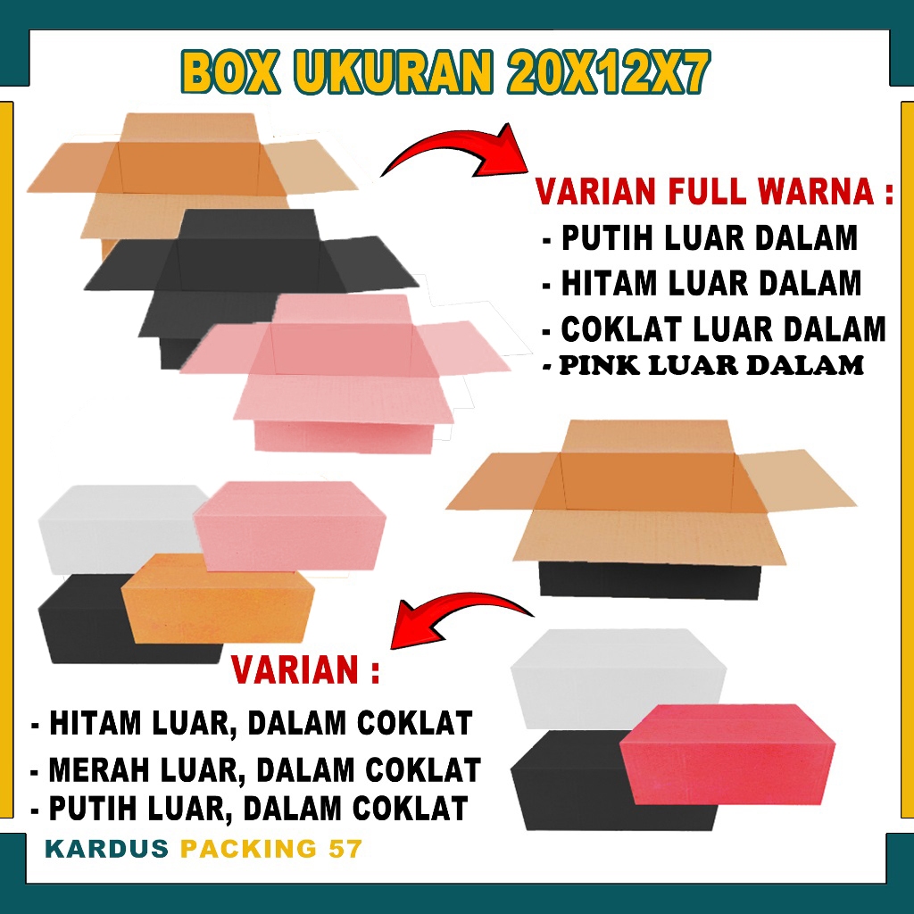 

Box 20x12x7 Cm / Kardus Packing A1 / Kardus Polos