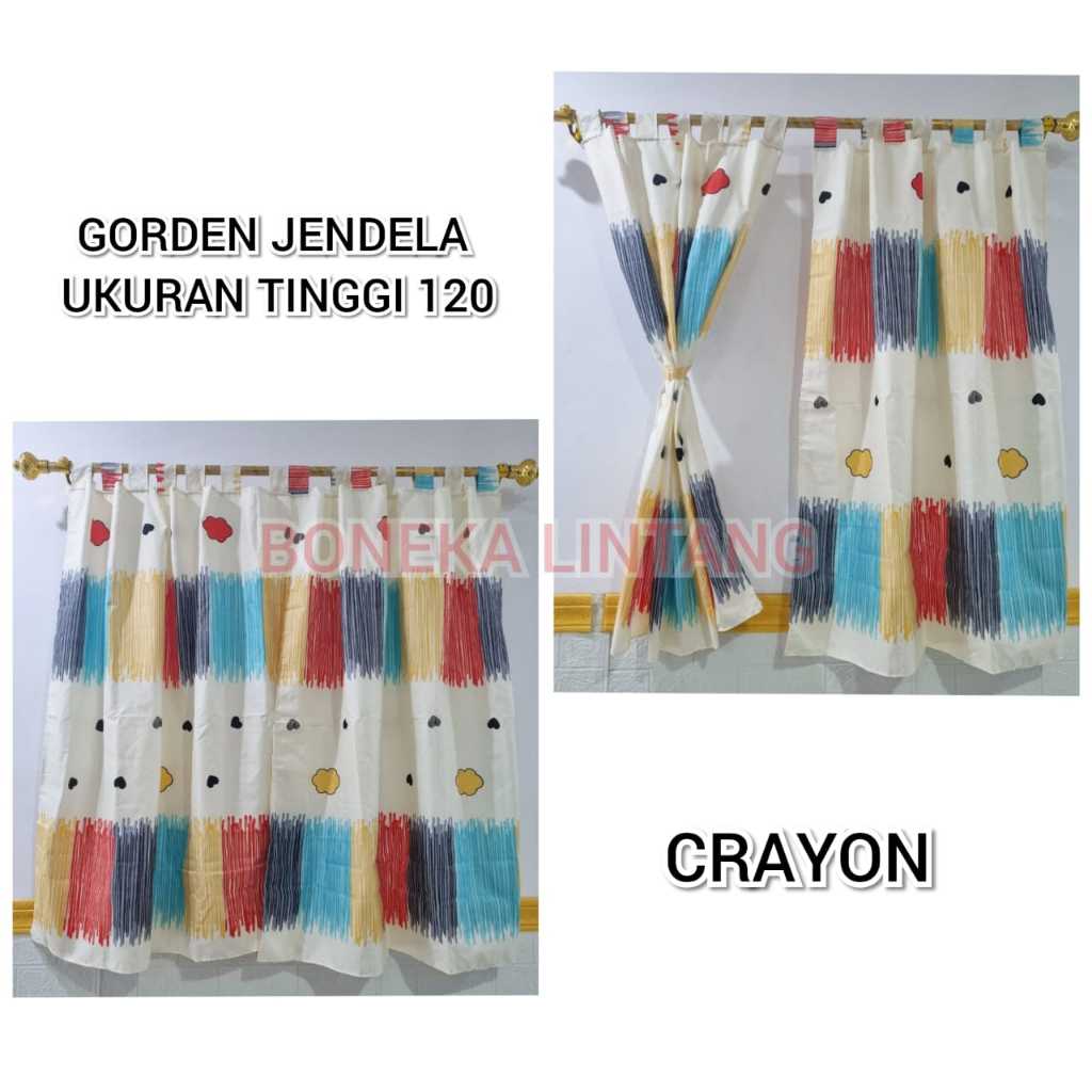 GORDEN JENDELA PENDEK UKURAN 120 x 100 HORDENG KAMAR RUANG TAMU PALING MURAH UKURAN 120*100 (BISA CO