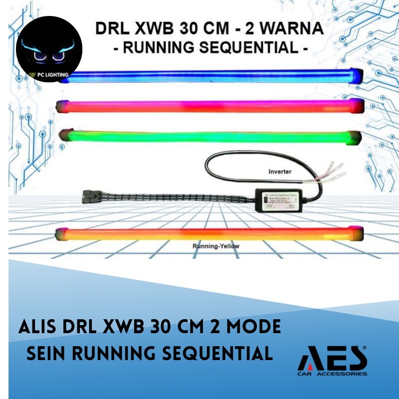 ALIS DRL XWB 30 CM 2 MODE SENJA + SEIN RUNNING SEQUENTIAL ( PER PCS )