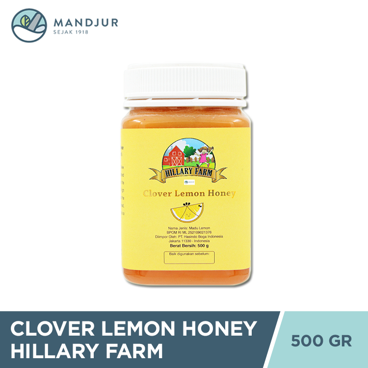 

Clover Lemon Honey Hillary Farm 500 Gram - 100% Madu New Zealand