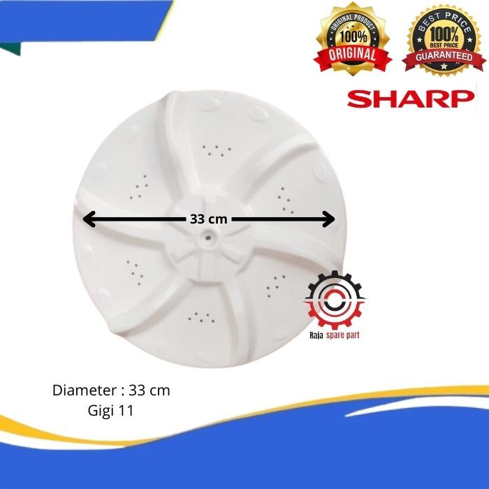 PULSATOR MESIN CUCI SHARP 1 TABUNG DIAMETER 33 CM GIGI 11