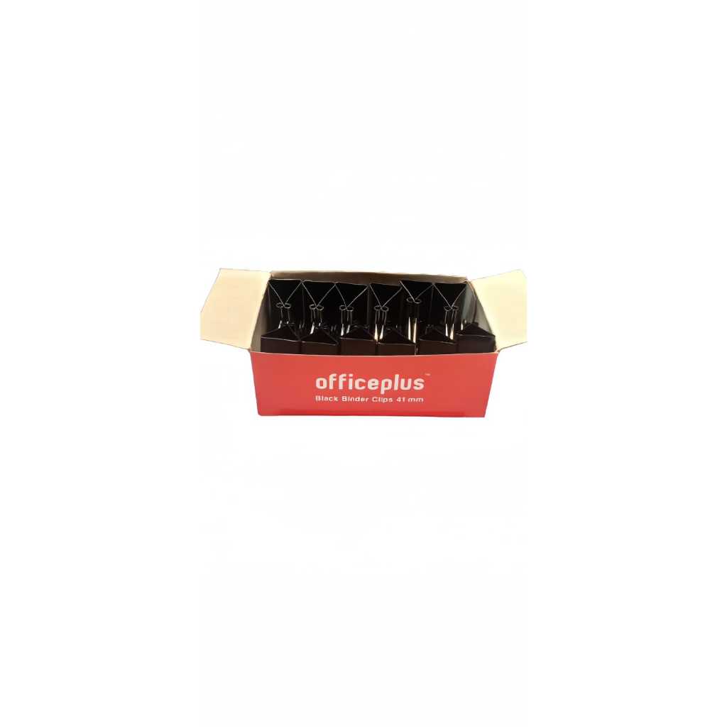 

OFFICE PLUS BLACK BINDER CLIPS 41MM x 12PCS - GRAMEDIA BSD CITY