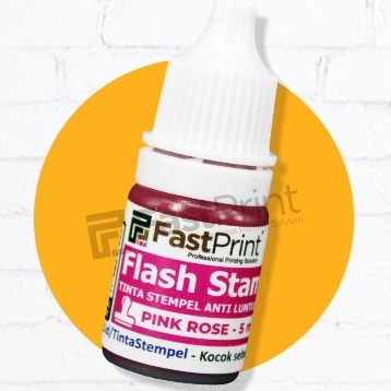 

Tinta Stempel Flash WARNA ROSE PINK 5ml Anti Luntur