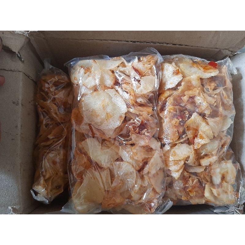 

Kripik singkong asli kampung pedas
