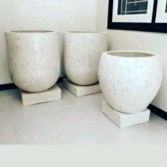 FREE ONGKIR Bak Mandi Gentong teraso DUNG DUNG BESAR  terasso terraso traso bak mandi marmer batu BA