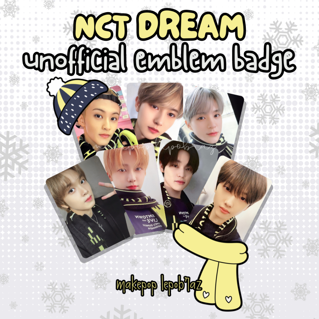 [1 SET ISI 7] NCT DREAM SMCU EMBLEM BADGE MARK SMCU JENO SMCU RENJUN SMCU HAECHAN SMCU JAEMIN SMCU C