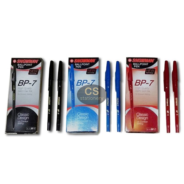 

Pulpen / Ballpoint Snowman BP-7 - H/M/B (12 Pcs)