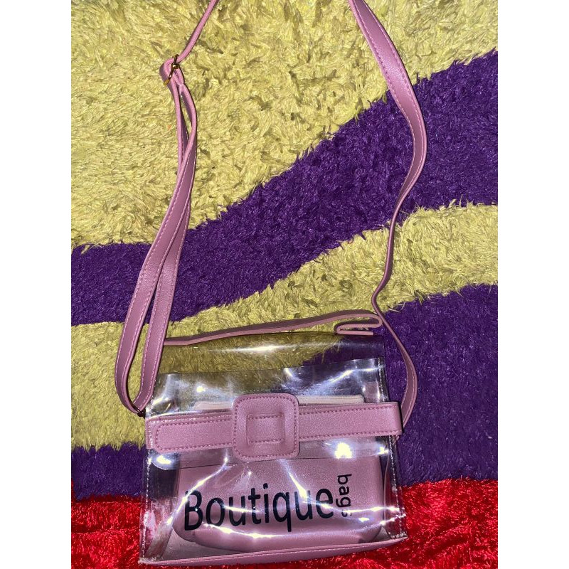 Tas selempang wanita warna Pink