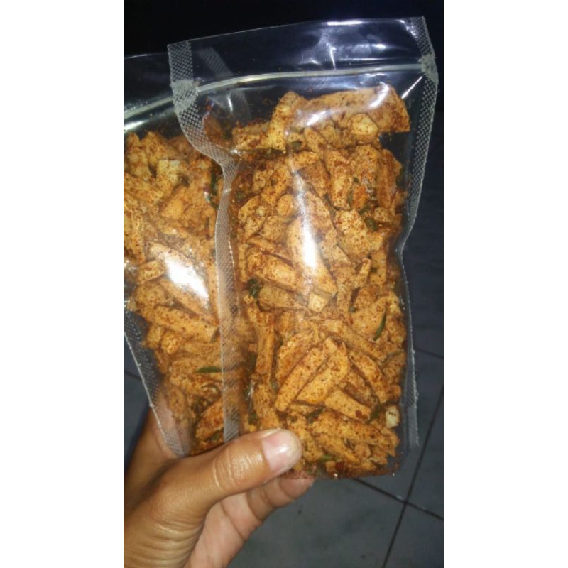 

Meisashp✓Basreng Daun Jeruk Pedas Rapuh (100g)