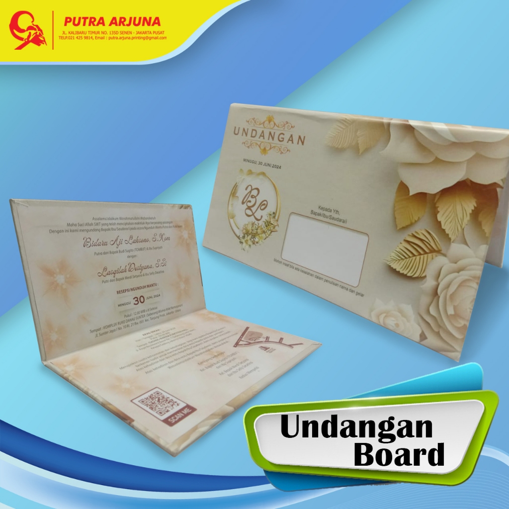 Undangan Pernikahan Hardcover | Undangan Pernikahan BW