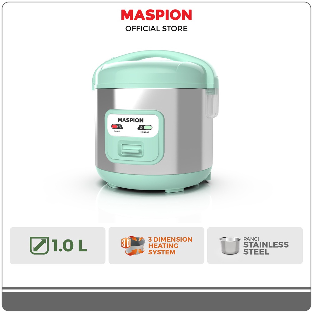 Maspion Rice Cooker Magic Com 1 Liter MRJ 13 TSS h X4T5
