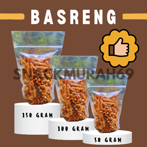 

[KEMASAN EKONOMIS] Basreng Stik Pedas Daun Jeruk 50 gram - 150 gram Termurah Terenak