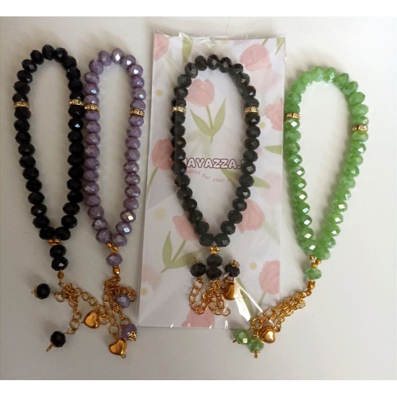 Tasbih kristal 33 butir