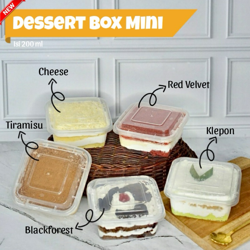 

Dessert Box Klepon Tiramisu Blackforest Cheese Red Velvet - Kief Bakery