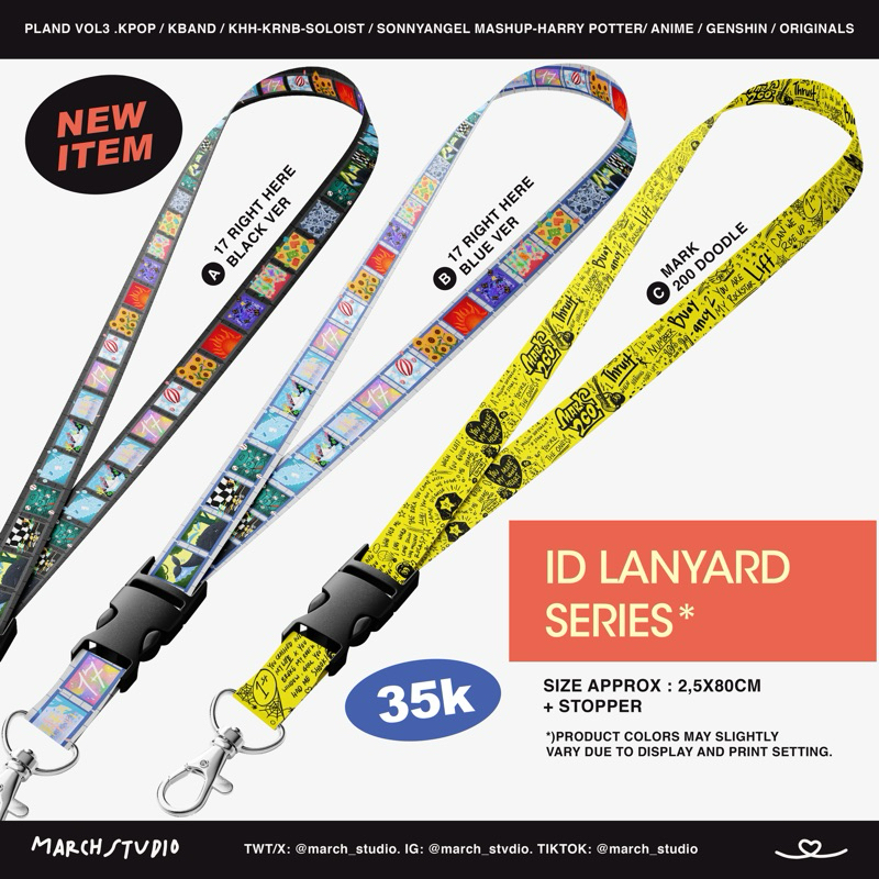 

id lanyard kpop s v t / n c t mark lee 200 fanmerch fanmade