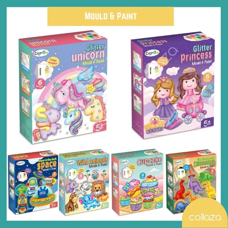 DIY Fridge Magnetic / Mould and Paint Set / mainan seni anak / hadiah ultah / kado anak kreatif / ma
