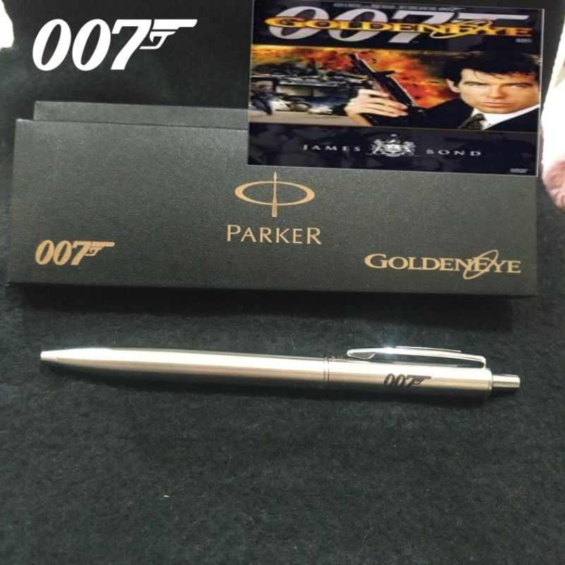 

pulpen Parker James Bond full stainless gratis Grafir nama