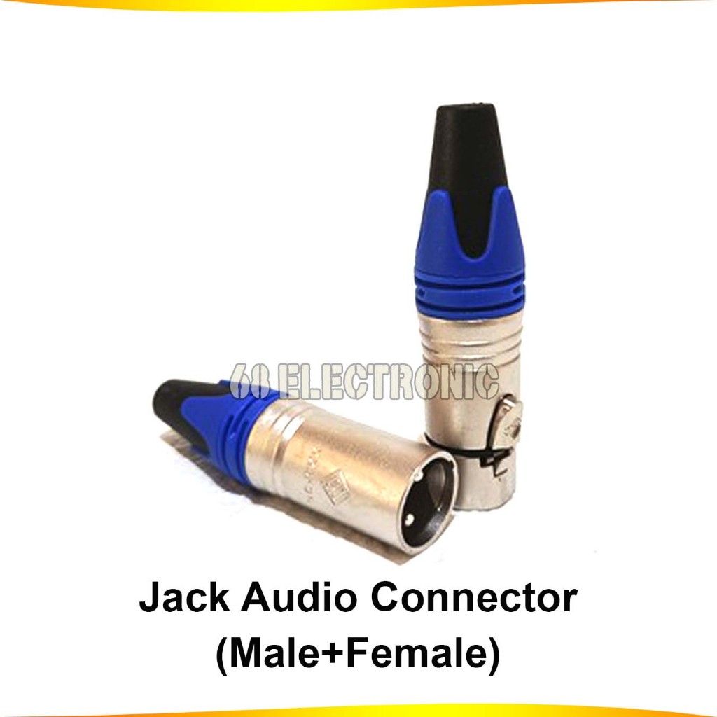 Geisler Jek Konektor Canon XLR Male+Female Sepasang (1set)