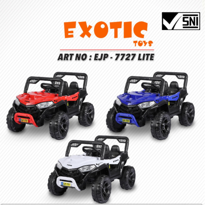 Mainan Anak Mobil Aki Jeep Lander SUV Style EJP 7727 Plastik - EJP 7727+ EVA Kyrakidz