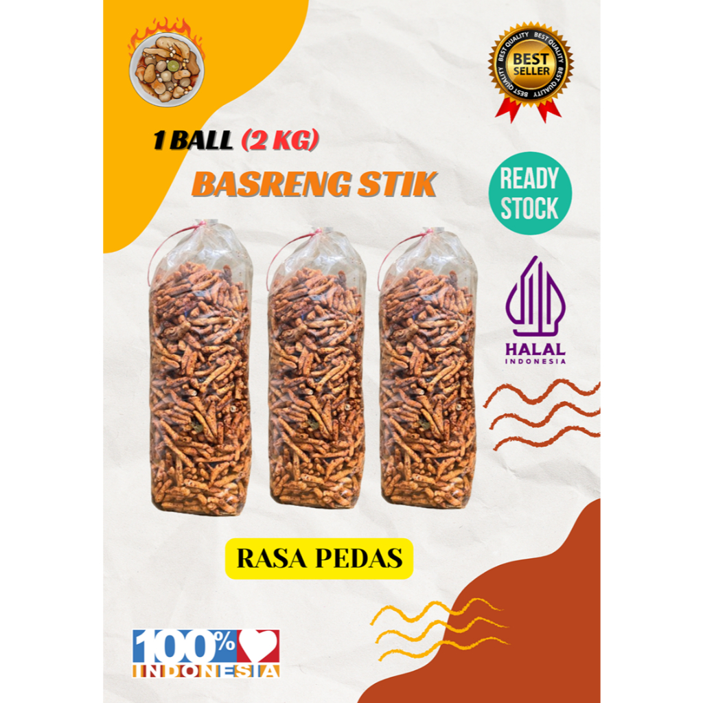 

Basreng Stik Pedas 1 Ball