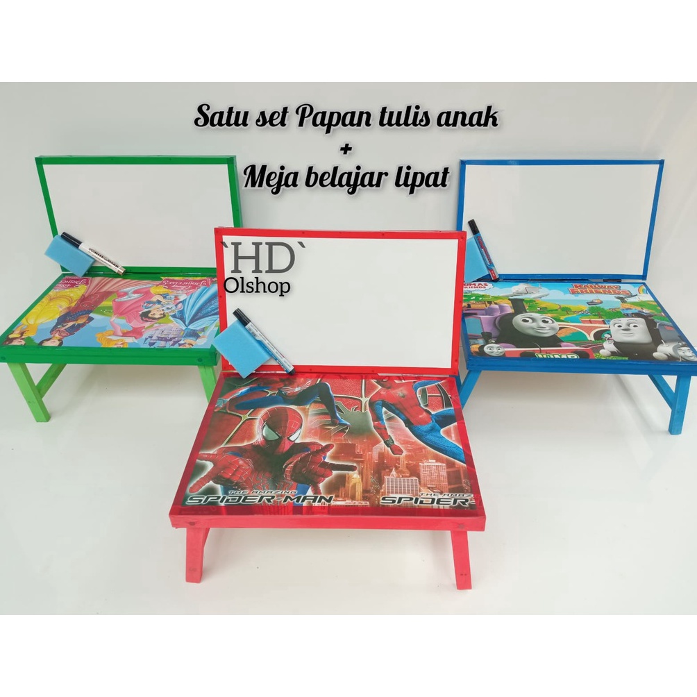 

Meja Belajar lipat anak den Papan tulis karakter anak minimalis c Q3S4