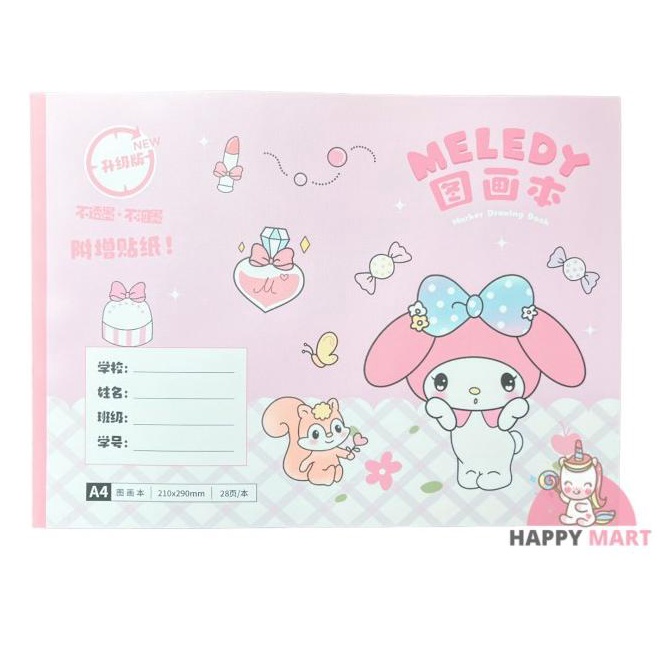 

Buku gambar A4 Sanrio kuromi cinamonroll e CK5