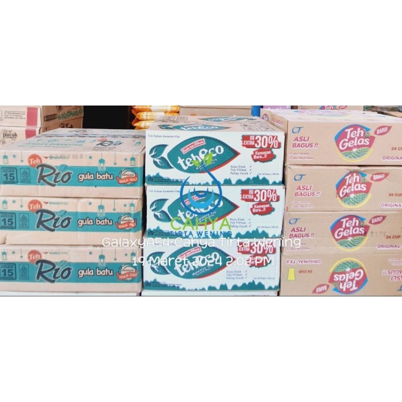 

TEH GELAS/RIO/ECO (KARTON 24 pcs) | Gosend Instant - Grab Express