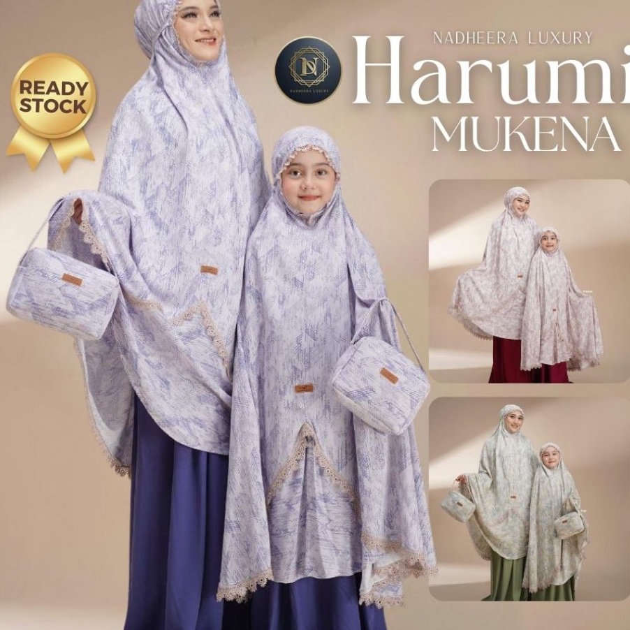 Beli BISA COD NADHEERA LUXURY HARUMI MUKENA TERBARU RAYON PREMIUM MUKENAH SETELAN NADHERA