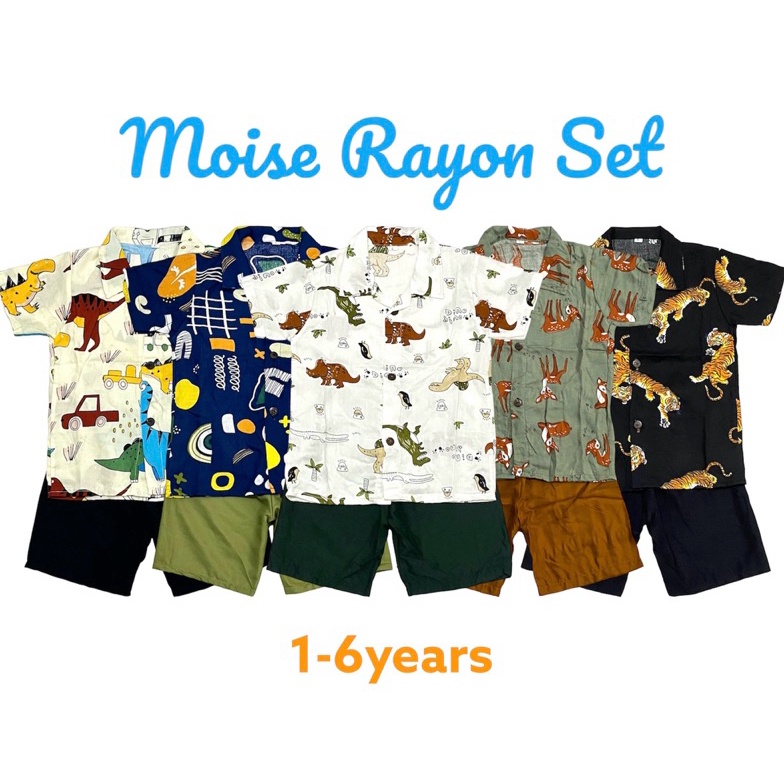 KODE U77W Moise Rayon Set 16th setelan rayon anak