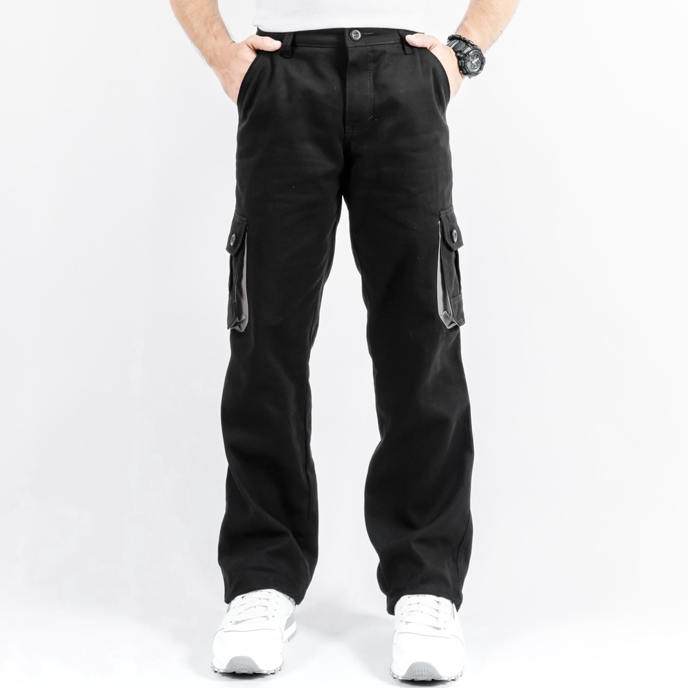 KODE B17S Gizmo Celana Cargo Panjang Prime Black