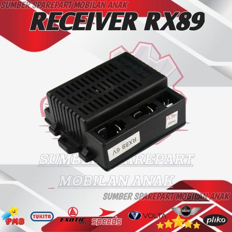 WEELYE RX60/RX89 6VOLT RECEIVER MODUL PMB MOBIL AKI ANAK PLIKO YUKITA PMB MINI SPEEDS VOLTA RASTAR