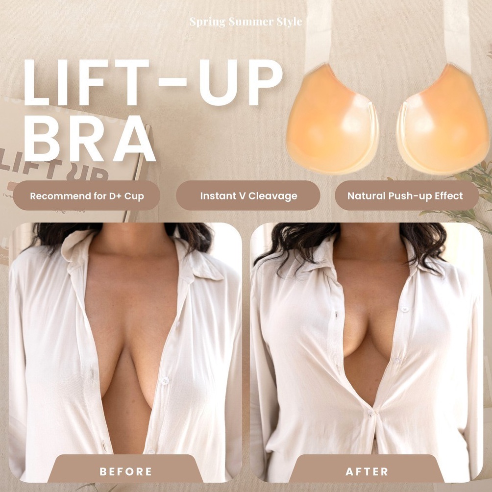 KODE M92X SpringSummerStyle LiftUp Bra  Silicone Adhesive Lift Bra Push Up  Big Boobs Silicone Lift 
