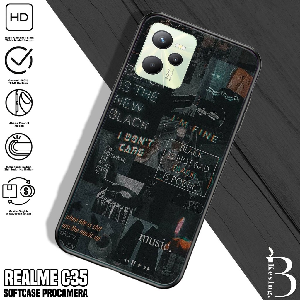 Case Realme C35 - Casing Realme C35 Motif AESTH - Silikon Hp Realme C35 - Kesing Hp Realme C35 - Sof