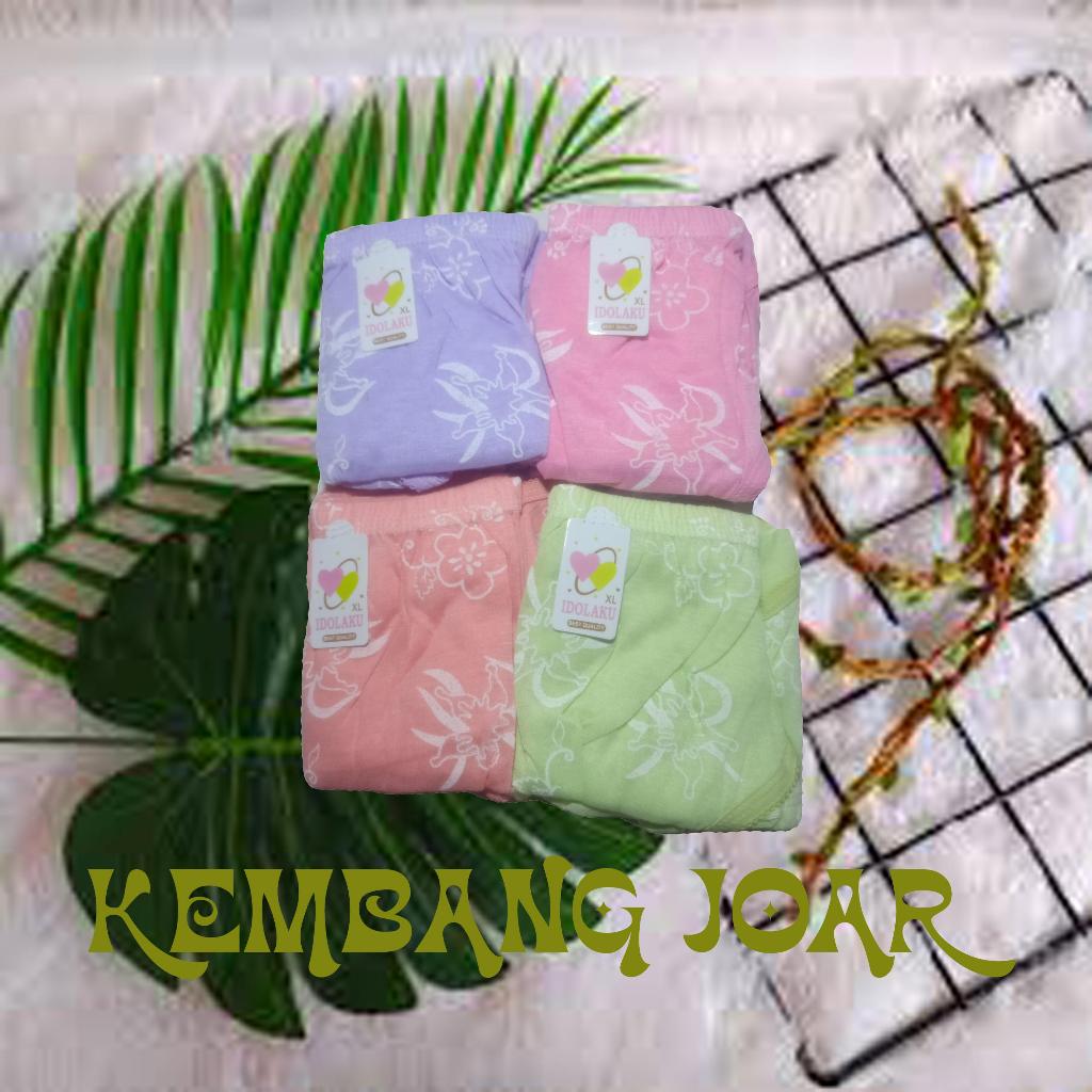 Celana Dalam Wanita Idolaku Motif Bunga Isi 6Pcs Celana Dalam Murah