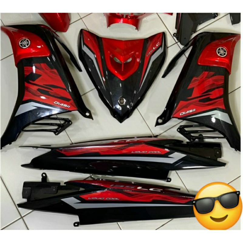 STRIPING STICKER JUPITER MX NEW 135 LC MALAY MERAH
