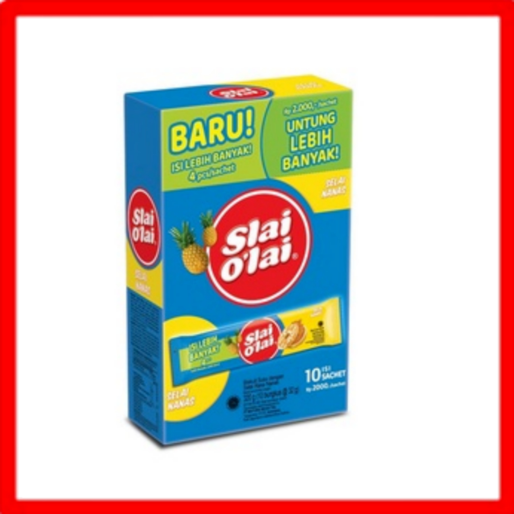 

SLAI OLAI SACHET SLAI NANAS 1 BOX ISI 10 SACHET 32 GRAM