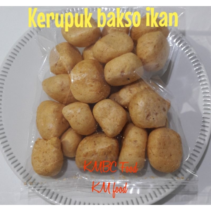 

kerupuk bakso ikan - gurih dan renyah - free packing bubble