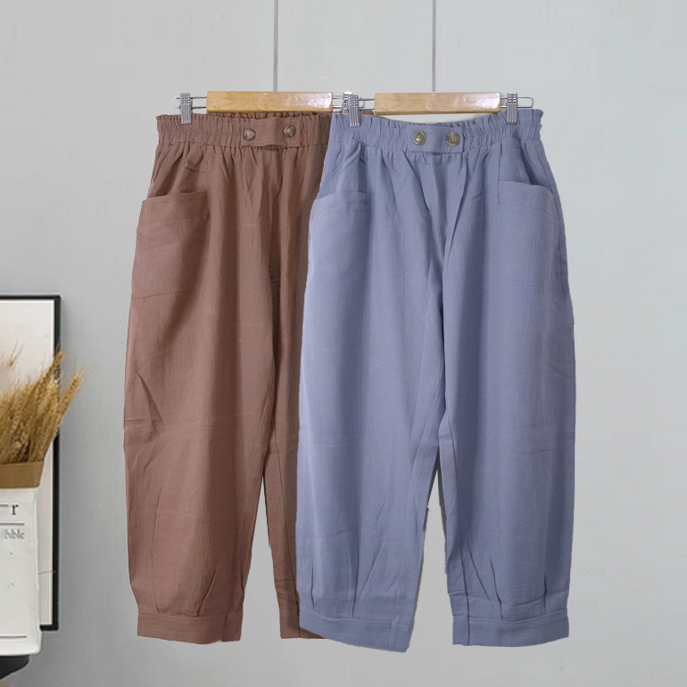 UI8 n Crop Pants celana crop kantong depan Bsize Jumbo