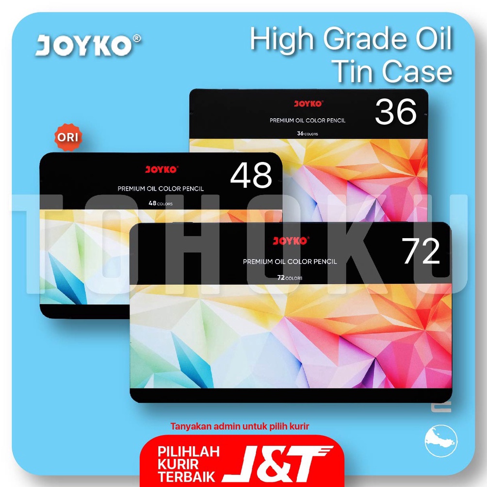 

Pack Aman Joyko High Grade Oil Color Pencils Pensil Warna Oil c B7U9