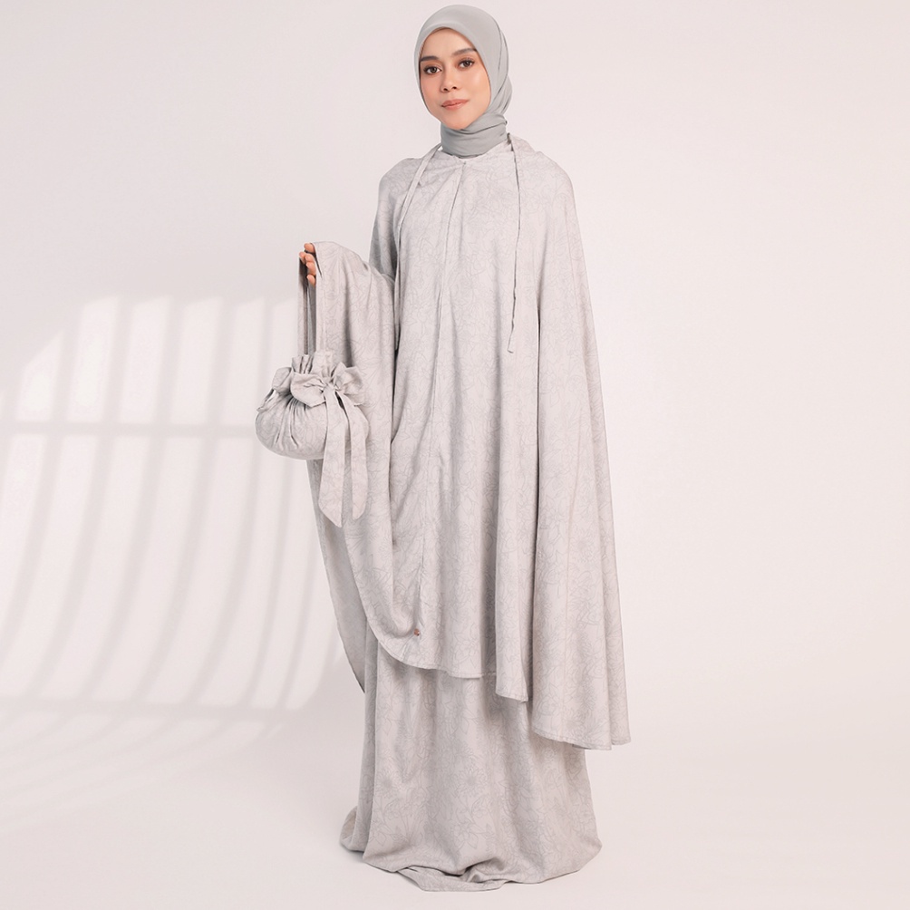 KODE R95Z Lozy Hijab  Kejora Prayer Set Mukena Motif Rayon 2in1 Lozy x Lesti Kejora