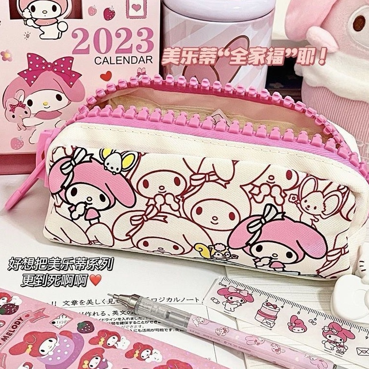 

9S Kotak Pensil Boneka Lucu Tempat Pensil kain Anak Sekolah Karakter Pencil Case High Value Printing Cartoon dompet pensil melody x G5O6