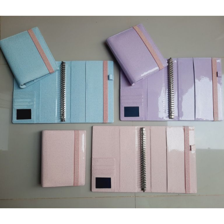 

Binder Premium Hologram Glitter Pastel Strap A6 6ring A5 2ring B5 26ring d LM3