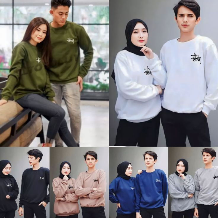 Terbatas BAJU KAOS COUPLE PASANGAN LENGAN PANJANG  BAJU KAOS COUPLE PASANGAN  BAJU COUPLE PASANGAN  