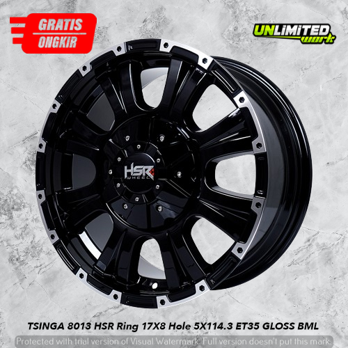 Velg Offroad Rush Terios Xtrail R17 HSR TSINGA Baud 5X114,3 Murah