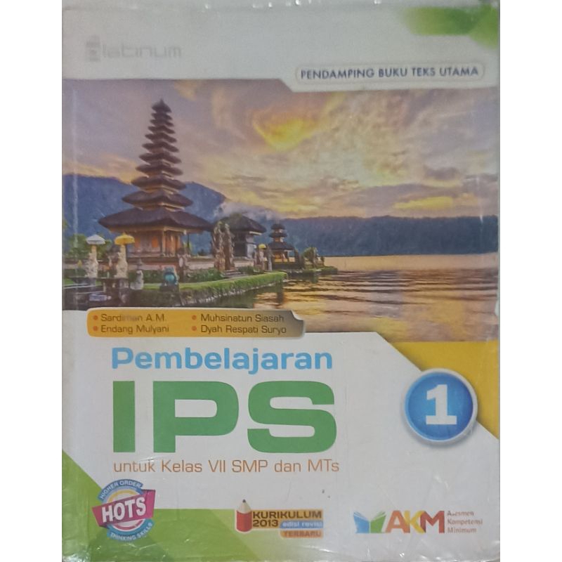 Buku Bekas IPS kelas 7 SMP penerbit Tiga Serangkai PLATINUM